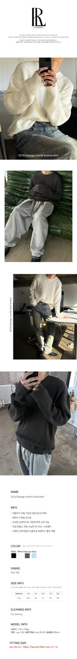 [S/S] Damage overfit knit(4color)