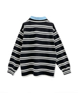 UNISEX ボーダーポロロンT