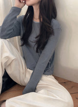 Backpoint Herringbone Cotton100 Wide Pants (2color)