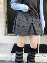 Rico Gurlish Dot Can Can Shirring Skirt