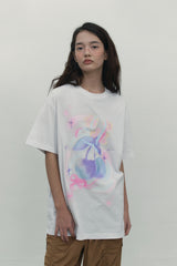 チェリーブラーグラフィックTシャツ[ホワイト]