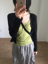 バーティカル パンチング Vネック カーディガン(4color)