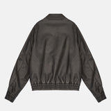 Dad Pigment Leather Jacket (2color)