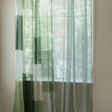 Retro Patterned Chiffon Door Curtain - L size