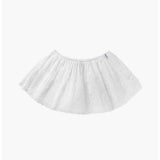 エンブロイダリーレイヤードミニスカート  (White)
