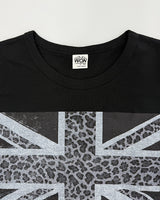 (W's) Leopard Union Jack Print Tee