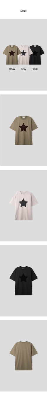 [S/S] ベルベットスターハーフtシャツ