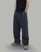 Chiro Stitch Cotton Pants (Charcoal)
