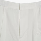 Stranger Regular Fit Seersucker Shorts (White)