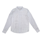  Exclusive patchwork shirt (white)