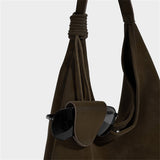 Autumn Winter Faux Leather Soft Tote Shoulder Bag
