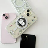 [MagSafe phone case] Color distorted cat phone case
