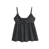 Elsyn Polka Sleeveless Top