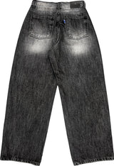 ブリーチカーブデニムパンツ (Black / S·M·L)