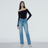  Crossed long-sleeved T-shirt 