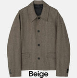Lemad herringbone wool jacket
