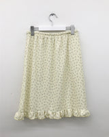 Tulle floral frill midi skirt (2color)