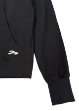 Zip Up Hoodie in Black