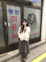da flower knit cardigan