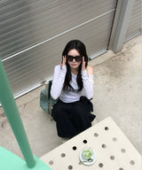 フリルロングスリーブTシャツ