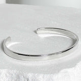 SV925-5mm SIMPLE none logo bangle_silver