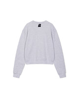 Men's エッセンシャルクロップスウェットシャツ - メランジグレー