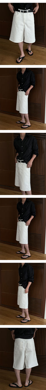 [Unisex] リンクルオーバーフィットシャツ(2color)