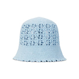 VA Plate Crochet Bucket Hat / Sky