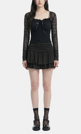 Arielle Lace Ribbon Top Set