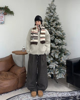 リネイルウールストライプマフラー