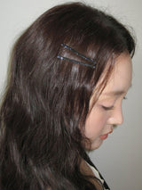 [2 pack] Lit Bobby Hair pin (Glitter Black)