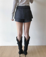 person classic wool mini sk / pt ( belt set )