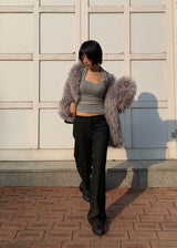 WOOL LOW SLACKS
