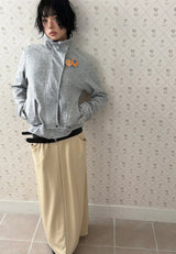 HIGH-NECK SWEAT JACKET