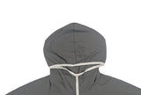 Pita Color Matching Shirring Windbreaker Hood Zip-Up