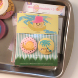 mini pin button set : snail