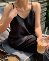 linen sleeveless (black)