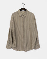 Meffin Stripe Loose Fit Cotton Shirt