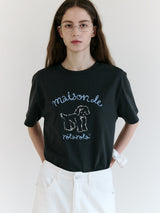 メゾンローラパピーフレンズTシャツ チャコール