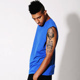 DB-027 SLEEVELESS BOX TEE BLUEタンクトップ