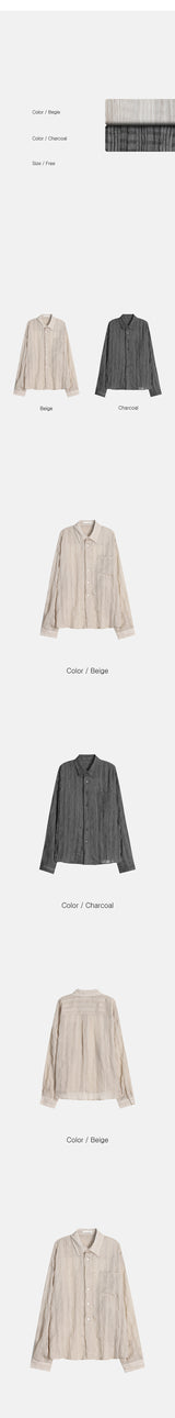 [Unisex] Summer check linen shirts(2color)