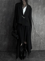 ボールドバックルクロップジャケット (unisex)