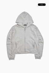 Ready crop zip-up hoodie