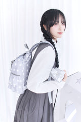 Dot Frill Backpack Kitchen Stripe Daily Bobusang Bag