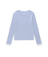 STRIPED MUSIC NOTE LS TEE(CV2GFFT554A)
