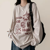 Odd Vintage Printed Boxy Long Sleeve Tee