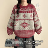 Loa Snow Flake Nordic Pattern Knit