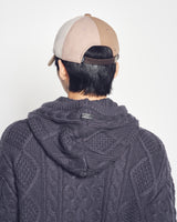 25FW WOOL BLEND MULTI COLOR SCHEME BALL CAP BEIGE