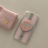 [MADE] Mirror Tok_Pink ribbon ball mirror tok_Basic Smart Talk