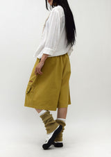 (UNISEX)Belt-Free Bermuda Pants